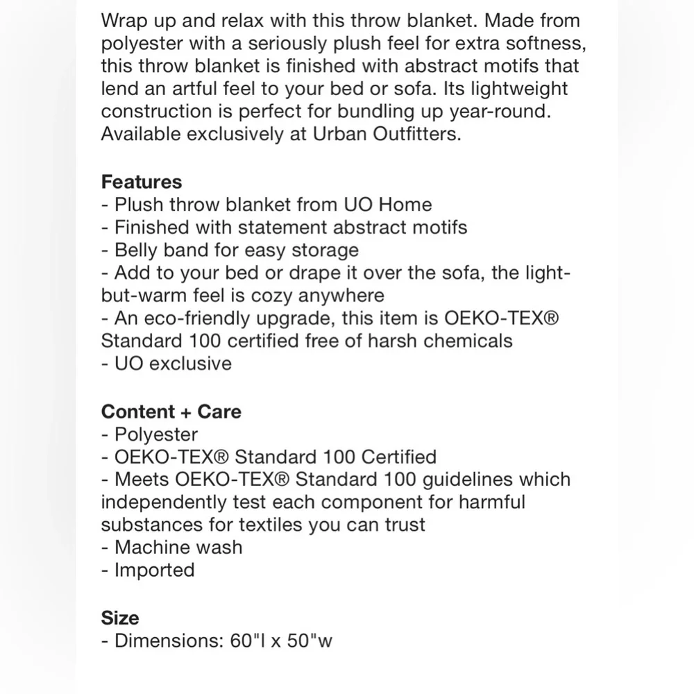 Urban Outfitters new tag